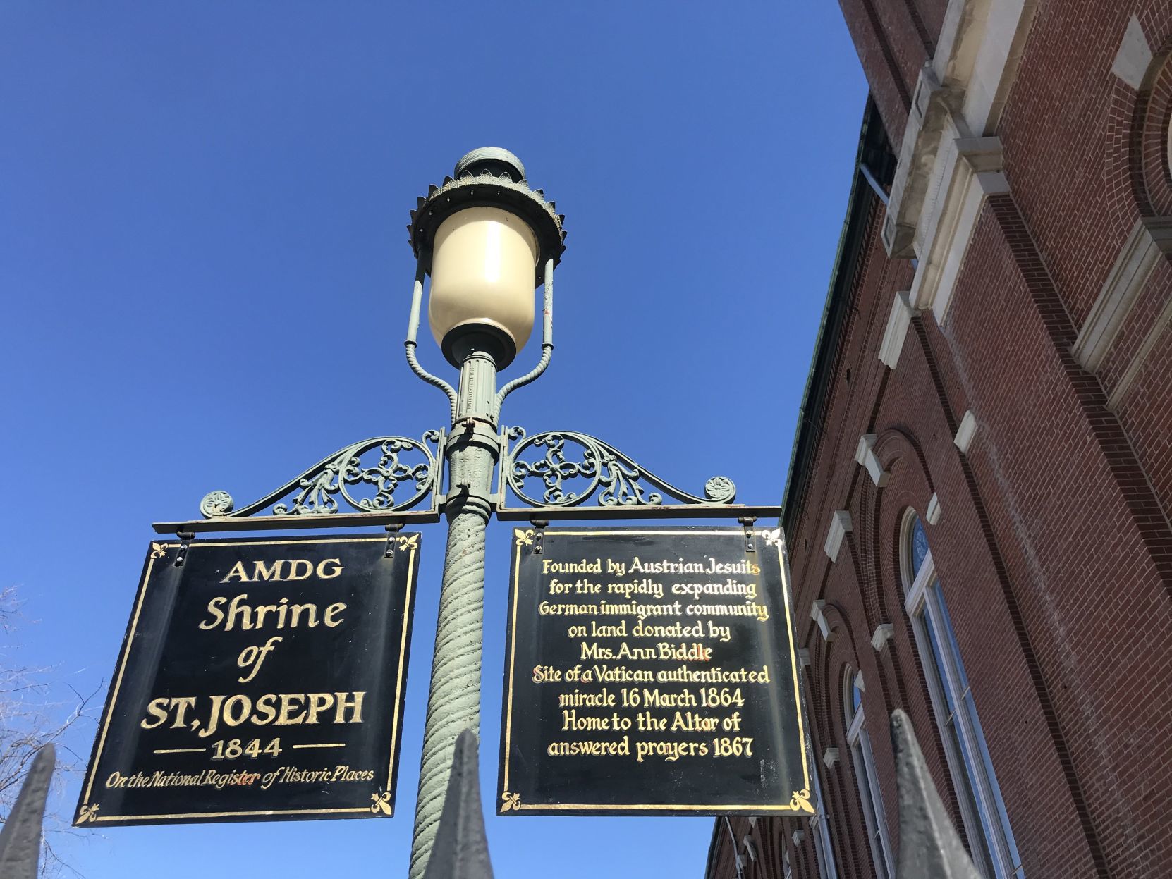 A Vatican-sanctioned miracle happened here